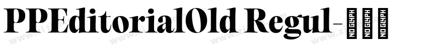 PPEditorialOld Regul字体转换